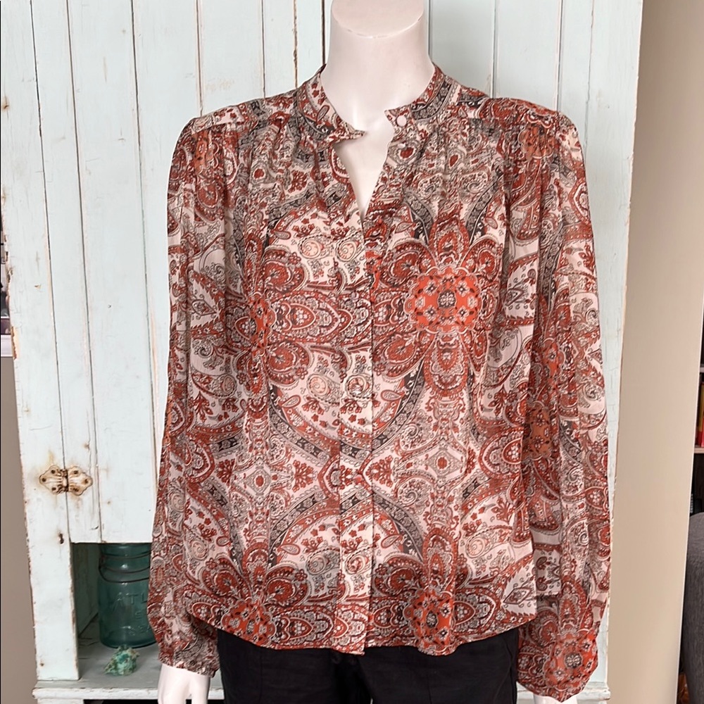 Joie S Floral Chiffon Blouse